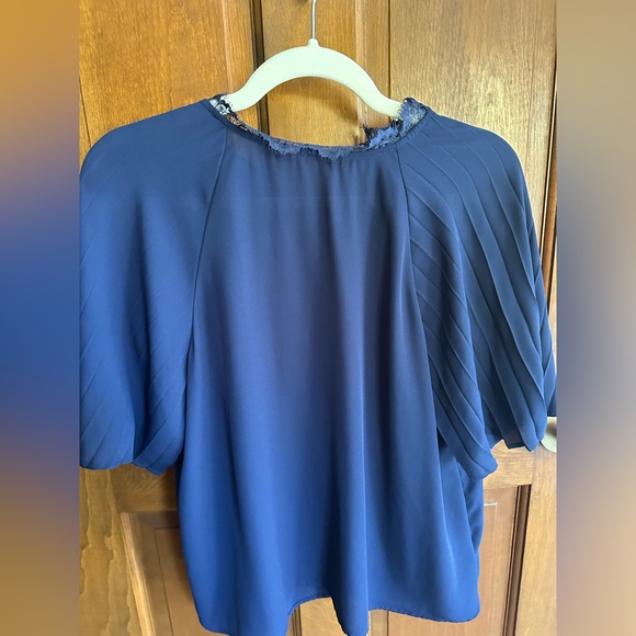 Express Tops - Express Navy Short Sleeve Top